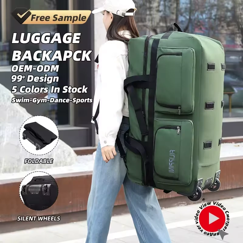 Large Oxford Rolling Travel Duffel with Multiple Compartments product reference image