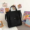 Cotton Canvas Messenger Tote with Retro Buckle Color reference 01 color SKU reference