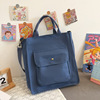 Cotton Canvas Messenger Tote with Retro Buckle Color reference 03 color SKU reference