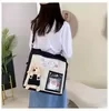 3D Bear Appliqué Canvas Tote Bag Color option 01 color SKU reference