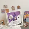 Bear-Print Canvas Tote with Plush Coin Purse Detail Color option 04 color SKU reference