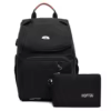 Oxford Diaper Backpack with Built-in Organizer Pouch Black color SKU reference