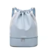 Oxford Drawstring Backpack with Wet-Dry Storage Purple color SKU reference