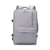 Expandable Oxford Travel Backpack with USB Charging Port Green color SKU reference