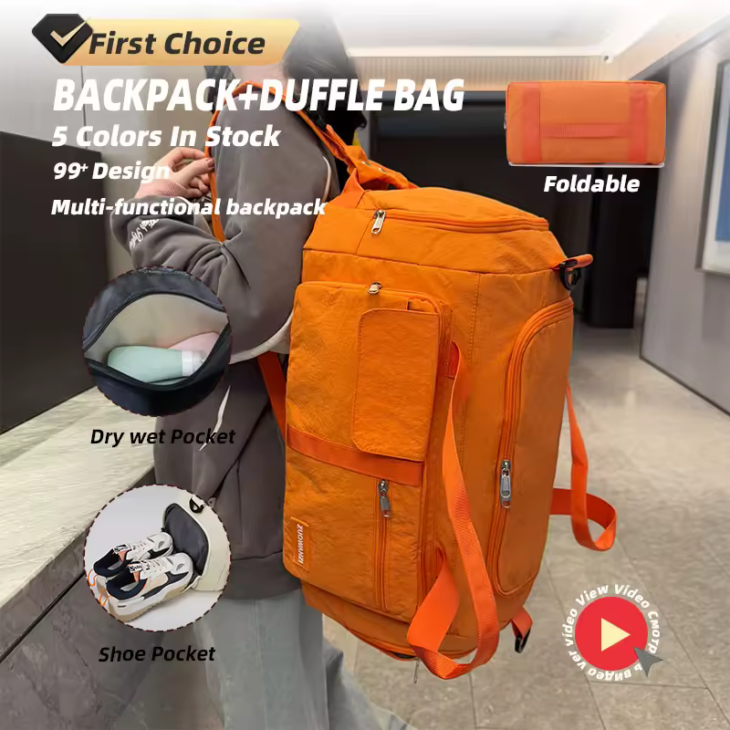 Foldable Oxford Sport Backpack with Wet-Dry Pocket product reference image