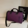 Letter-Print Nylon Sport Shoulder Bag Black color SKU reference