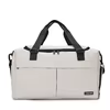 Nylon Travel Duffel with Shoe Compartment White color SKU reference