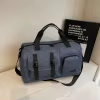 Oxford Travel Duffel with Front and Multi-Pocket Storage Dark green color SKU reference