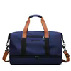 Sports Travel Tote with Yoga Mat Strap and Shoe Storage Light blue color SKU reference