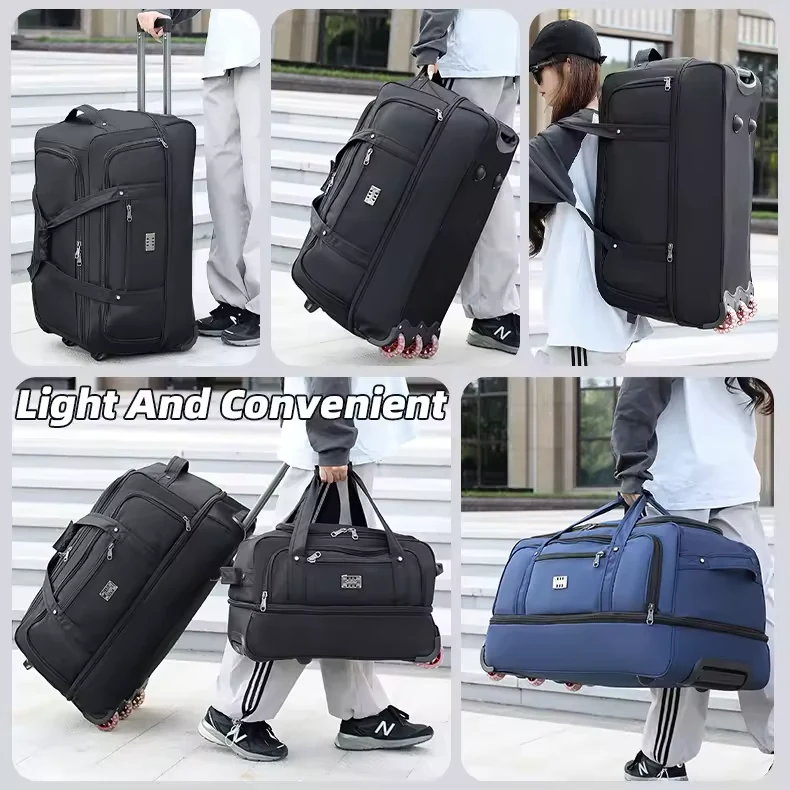 Three-Size Extensible Foldable Rolling Travel Bag product reference image
