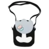 Animal-Character Mini Crossbody Bag with Flower Appliqué Character option 04 color SKU reference