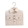 Jacket-Shaped PU Crossbody Bag with Stud and Chain Details Light color reference color SKU reference