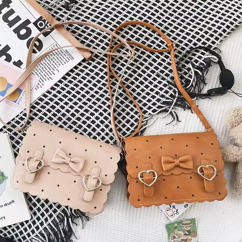 Bow-Detail PU Mini Crossbody Bag product reference image
