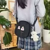 Bear-Embroidery Canvas Mini Crossbody Bag Design option 02 color SKU reference