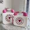 Novelty Phone-Shaped PU Crossbody Bag Design option 01 color SKU reference
