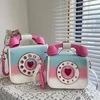 Novelty Phone-Shaped PU Crossbody Bag Design option 03 color SKU reference