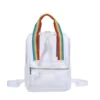 10L Clear PVC School Backpack with Adjustable Straps Rainbow trim color SKU reference