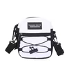 Nylon Mini Crossbody Bag with Front Lacing Detail Design option 01 color SKU reference