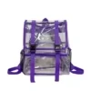 14L Clear PVC Backpack with Reinforced Strap Stitching SKU option 04 color SKU reference