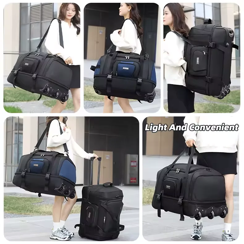 80L Oxford Extensible Rolling Travel Duffel product reference image
