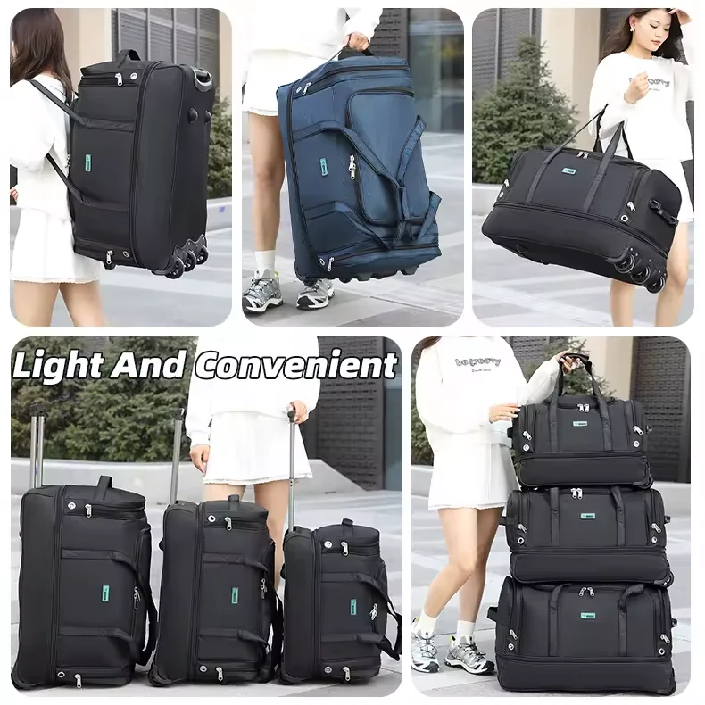 Expandable Rolling Travel Duffel with Three Heavy-Duty Wheels product reference image