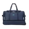 Expandable Rolling Travel Duffel with Three Heavy-Duty Wheels Blue · reference 1 color SKU reference