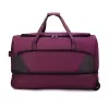Oxford Rolling Travel Duffel with Two-Way Zipper Purple · reference 3 color SKU reference