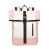 18L Oxford Roll-Top Backpack for Laptop & Travel Pink color SKU reference