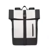 18L Oxford Roll-Top Backpack for Laptop & Travel Gray color SKU reference