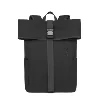 18L Oxford Roll-Top Backpack for Laptop & Travel Black color SKU reference