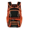 25L Clear PVC Backpack with Front Pocket & Luggage Sleeve Orange color SKU reference