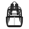 21L Clear PVC Stadium & School Backpack with Reinforced Straps Black color SKU reference