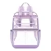 21L Clear PVC Stadium & School Backpack with Reinforced Straps Purple color SKU reference