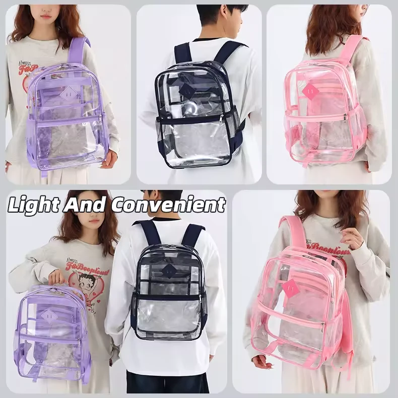 18L Transparent PVC Backpack for Events and Travel product reference image