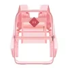 18L Transparent PVC Backpack for Events and Travel Pink color SKU reference