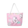 Clear Full-Print PVC Shopping Tote Pink print color SKU reference