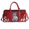 Sequin Bear Gym Duffel with Dry/Wet and Shoe Storage Design option 05 color SKU reference