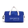 Lightweight Dry/Wet Gym Duffel with Custom Logo Options Navy / White color SKU reference