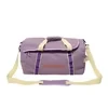Lightweight Travel Backpack with Shoe Compartment and Wet-Dry Pocket Navy Blue color SKU reference