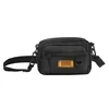 1.5L Nylon Geometric Crossbody Sling Bag Black color SKU reference
