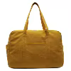 Lightweight Polyester Travel Tote with Front and Side Pockets Yellow color SKU reference