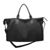 Nylon Sports Tote with Rivet Details Black color SKU reference
