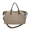 Nylon Sports Tote with Rivet Details Khaki color SKU reference
