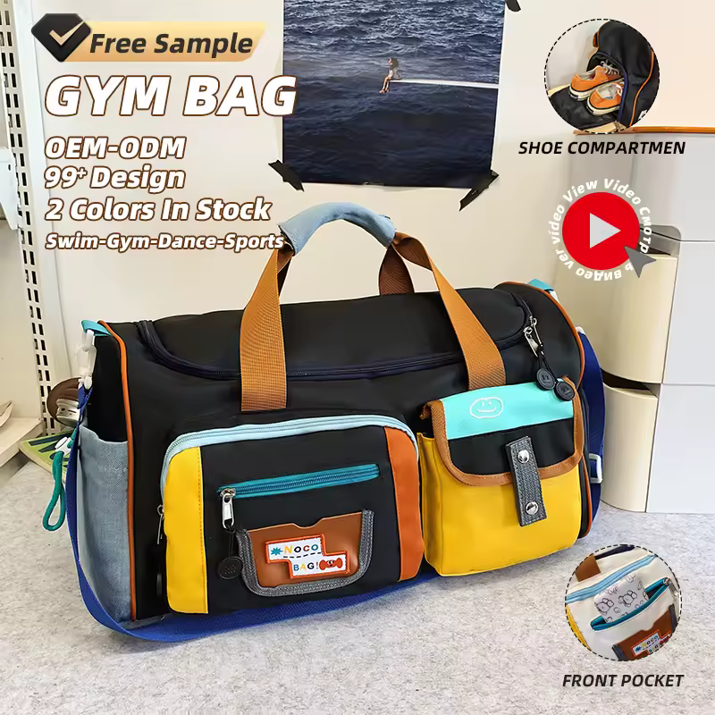 Nylon Sport Travel Bag with Shoe Compartment product reference image