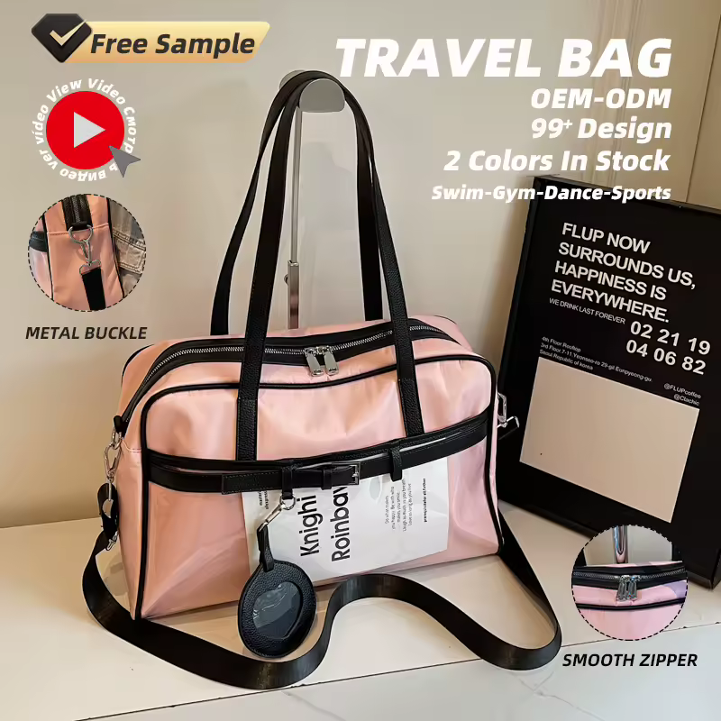 Expandable Polyester Travel Tote with Adjustable Strap product reference image