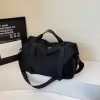 Polyester Sports Tote with Yoga Mat Strap Black color SKU reference