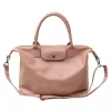 PU Crossbody Travel Bag with Rear Zipper Pocket Pink color SKU reference