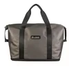 Color-Block Dry/Wet Travel Tote with Zipper Closure Black / Gray color SKU reference