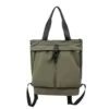 Nylon Travel Backpack with Front Patch Pocket Black color SKU reference