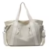 Polyester Sport Travel Tote with Front Zipper Pocket Yellow color SKU reference